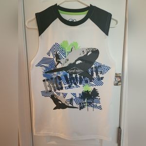 OP Boy's Shark Tank Top Size Large 10-12 NWT